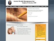 Tablet Screenshot of gerritzwealthmanagement.com